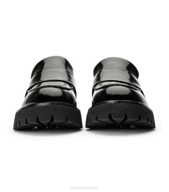 Slipper| de Tony Bianco Frauen Gisele Freizeitschuhe Schwarz hochglänzend 4624604